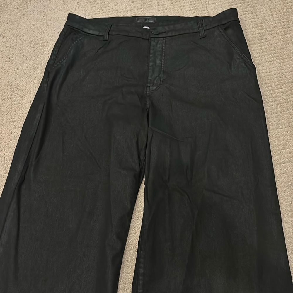 Kut from the kloth, Meg, coated denim black jeans size 16